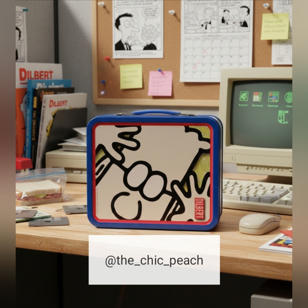 📦 Vintage Dilbert Metal Lunchbox — Classic Cartoon Collectible 📦